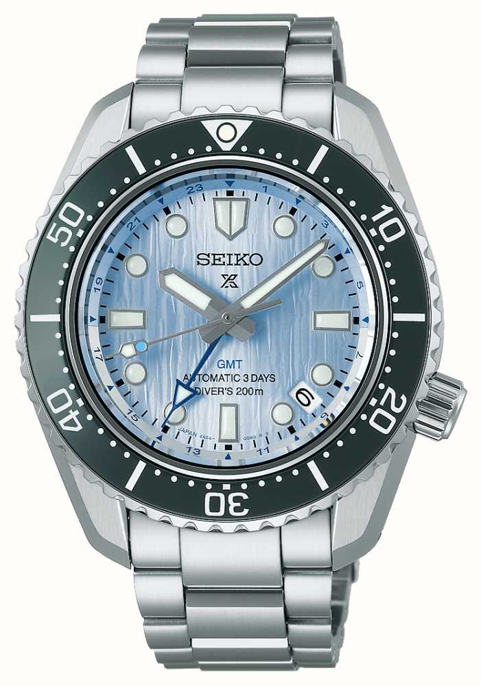 Seiko Prospex Glacier Blue GMT Limited Edition Automatic Men&#39;s Watch SPB385J1