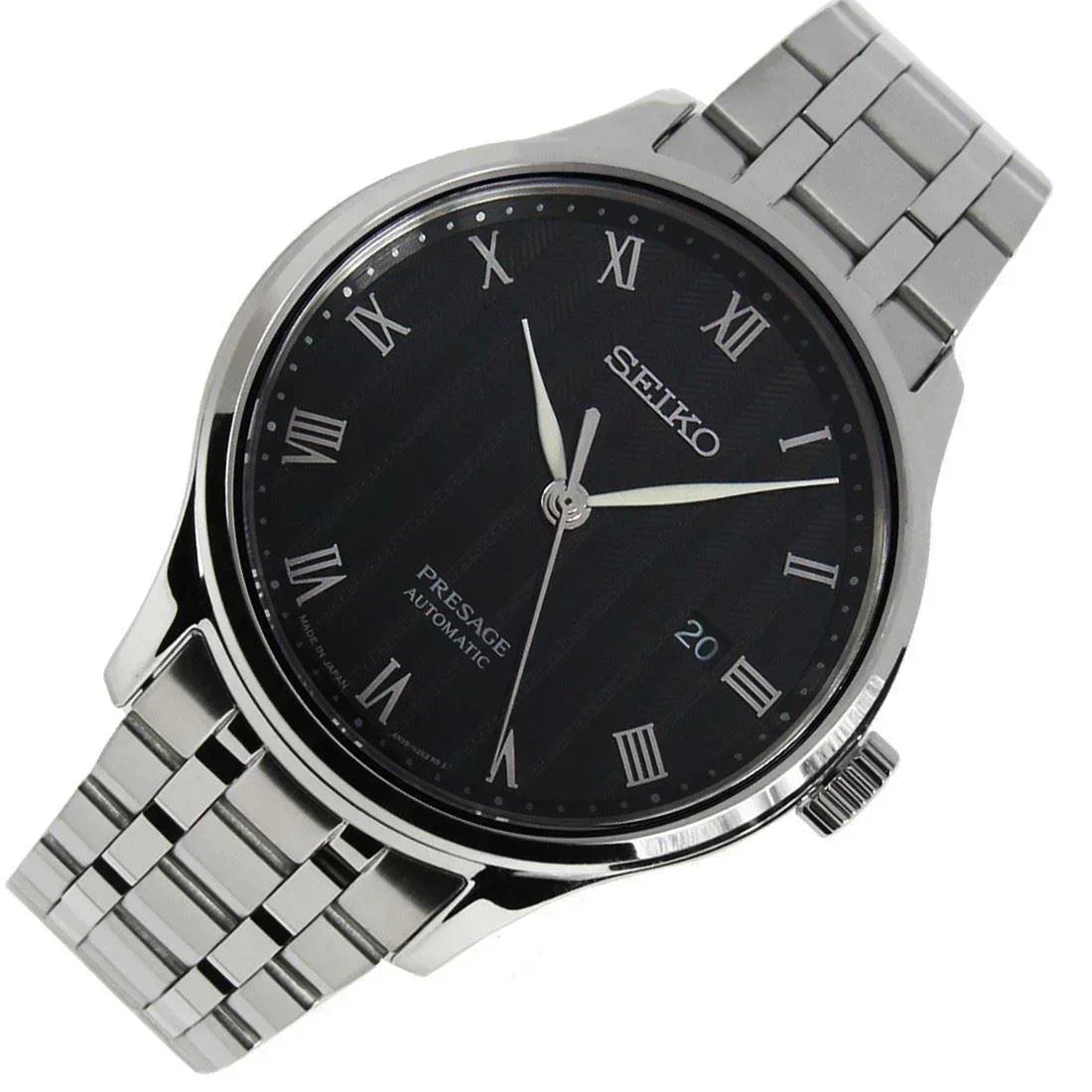 Seiko Presage Zen Garden Automatic Bracelet Black Dial Men's Watch SRPC81J1