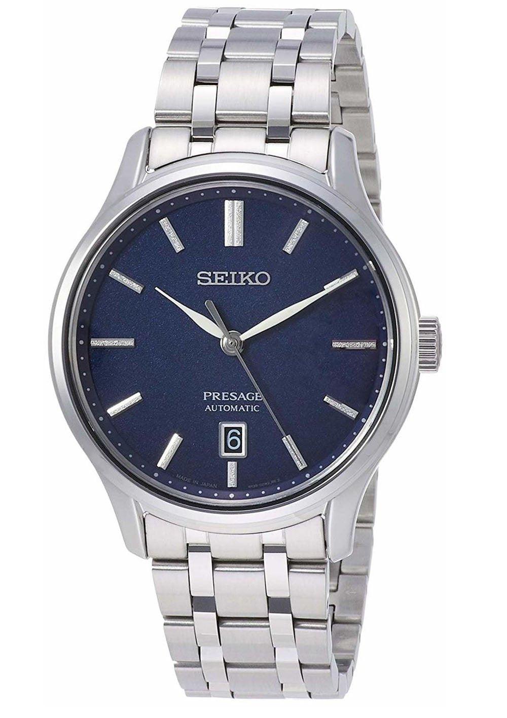 Seiko Presage Automatic Blue Dial Stainless Steel Men s Watch SRPD41J1