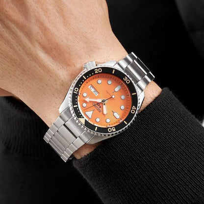 Seiko 5 Sports Automatic Orange Dial Men's Watch SRPD59K1