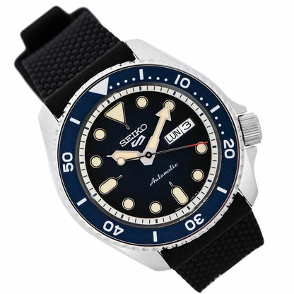 Seiko 5 Sports Analog Automatic Silicone Strap Men's Watch SRPD71K2