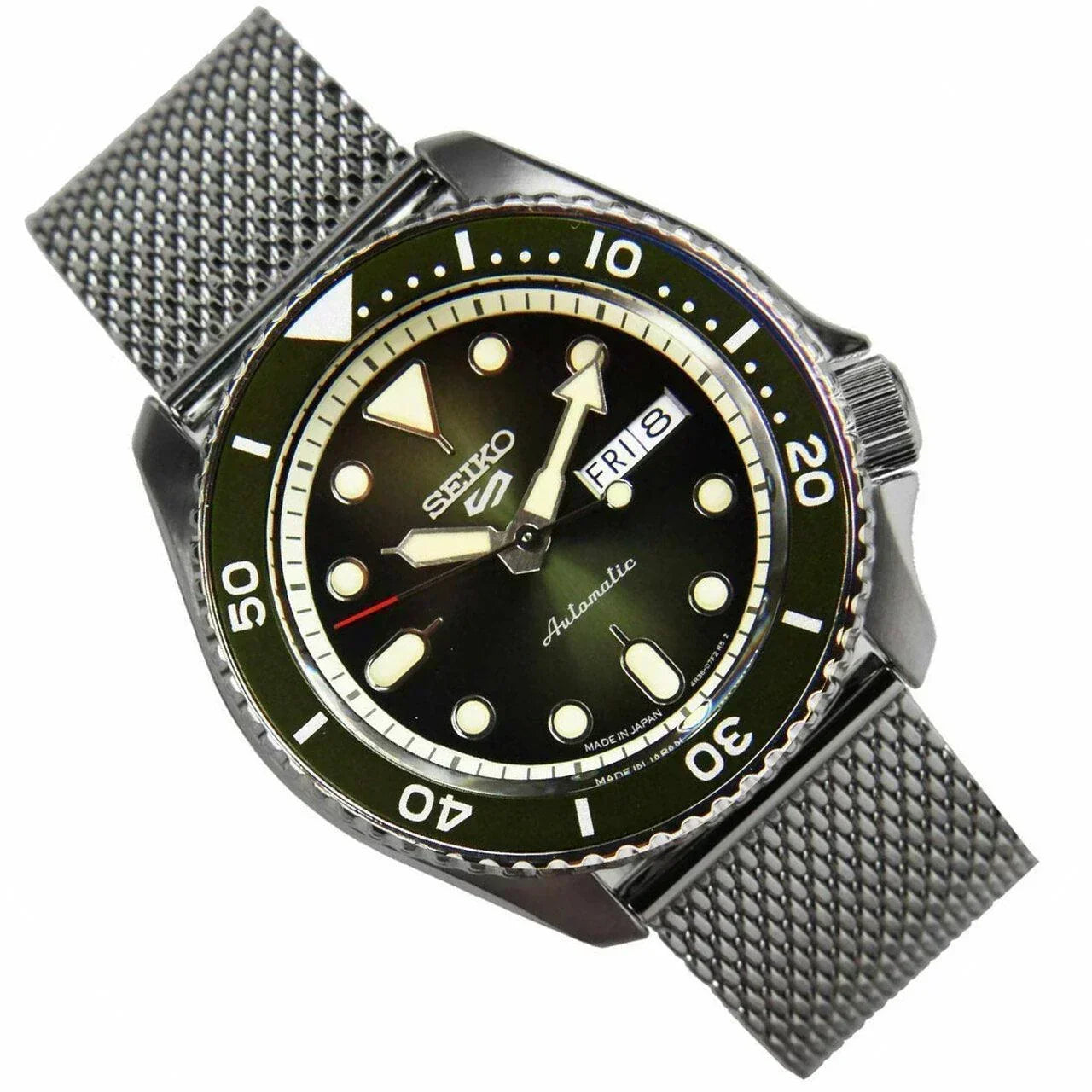 Seiko 5 Sports Automatic Green Dial Men's Watch SRPD75K1