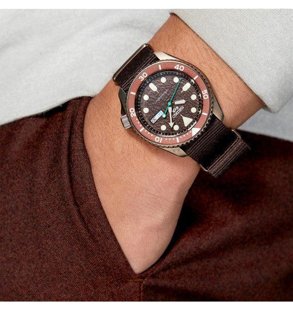 Seiko 5 Sports Automatic Brown Dial Men's Watch SRPD85K1