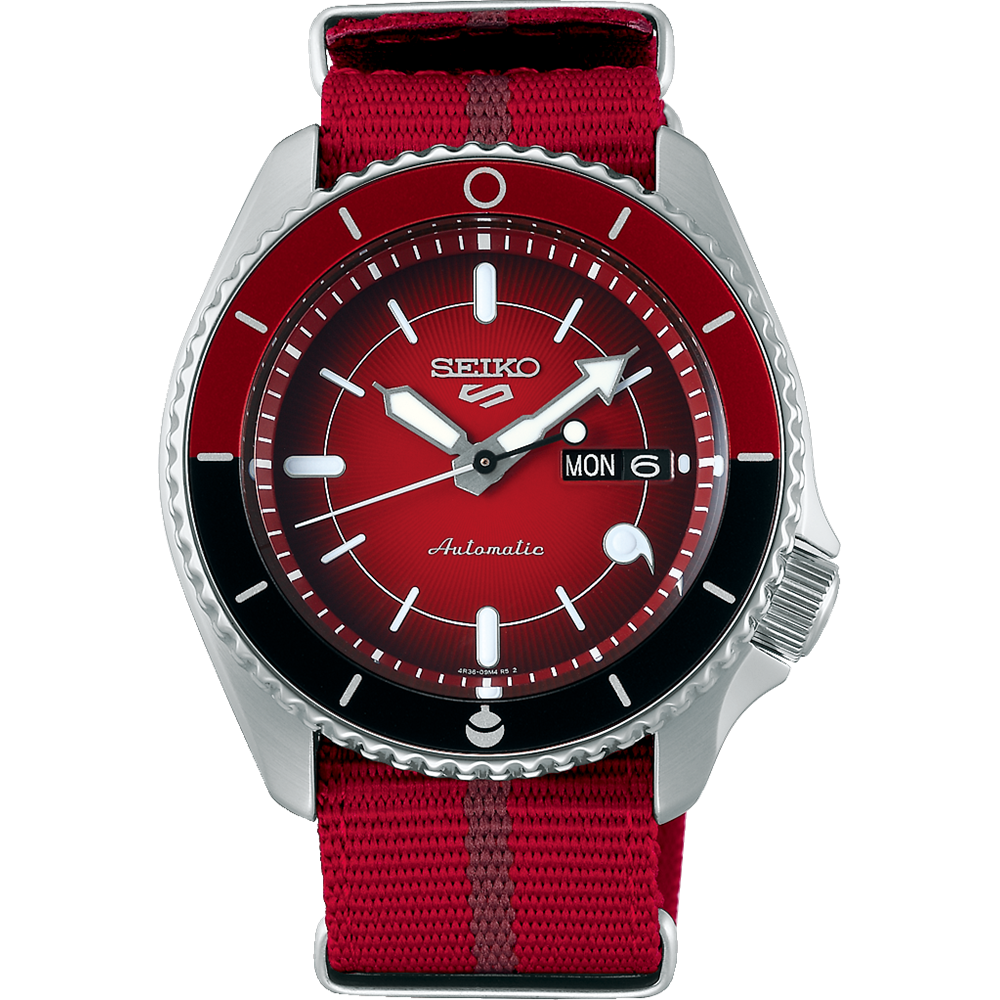 Seiko red dial sales men's watch