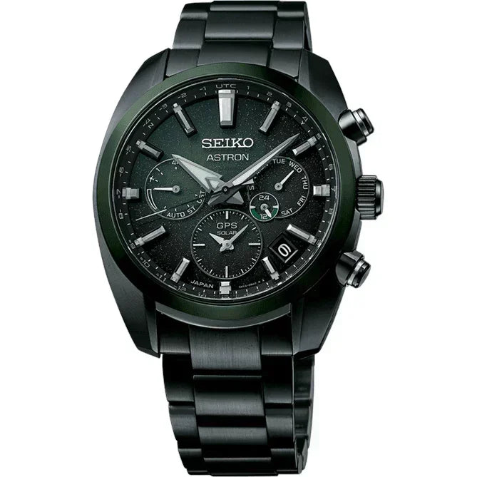 Seiko Astron The Green Nebula GPS Solar Men's Watch SSH079J1