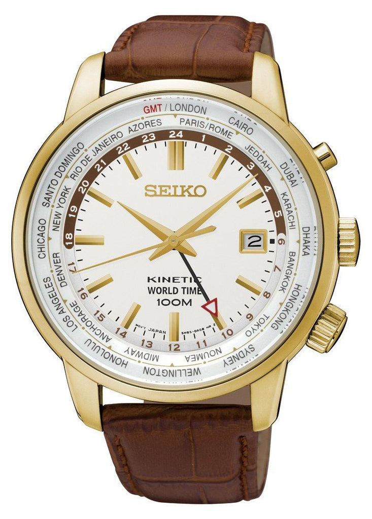 Seiko 2024 kinetic leather