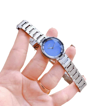 Seiko Essentials Blue Mother of Pearl Dial Women's Watch SUP385
