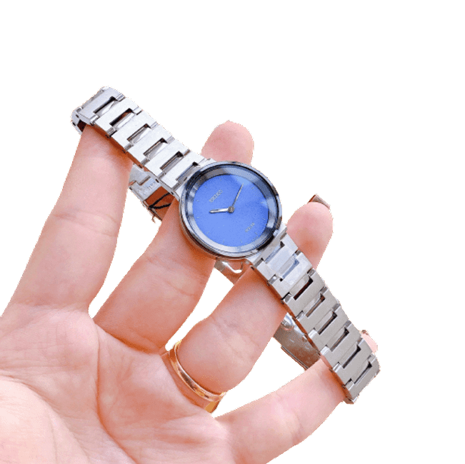 Seiko Essentials Blue Mother of Pearl Dial Women s Watch SUP385 Obsessions Jewellery