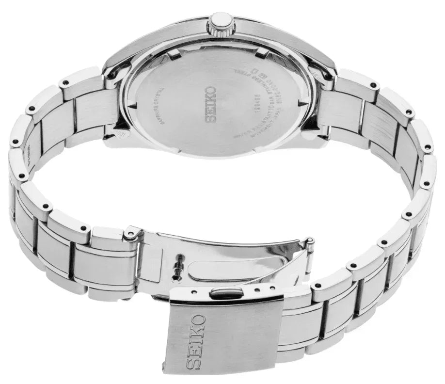 Seiko quartz mens watch 2025 stainless steel