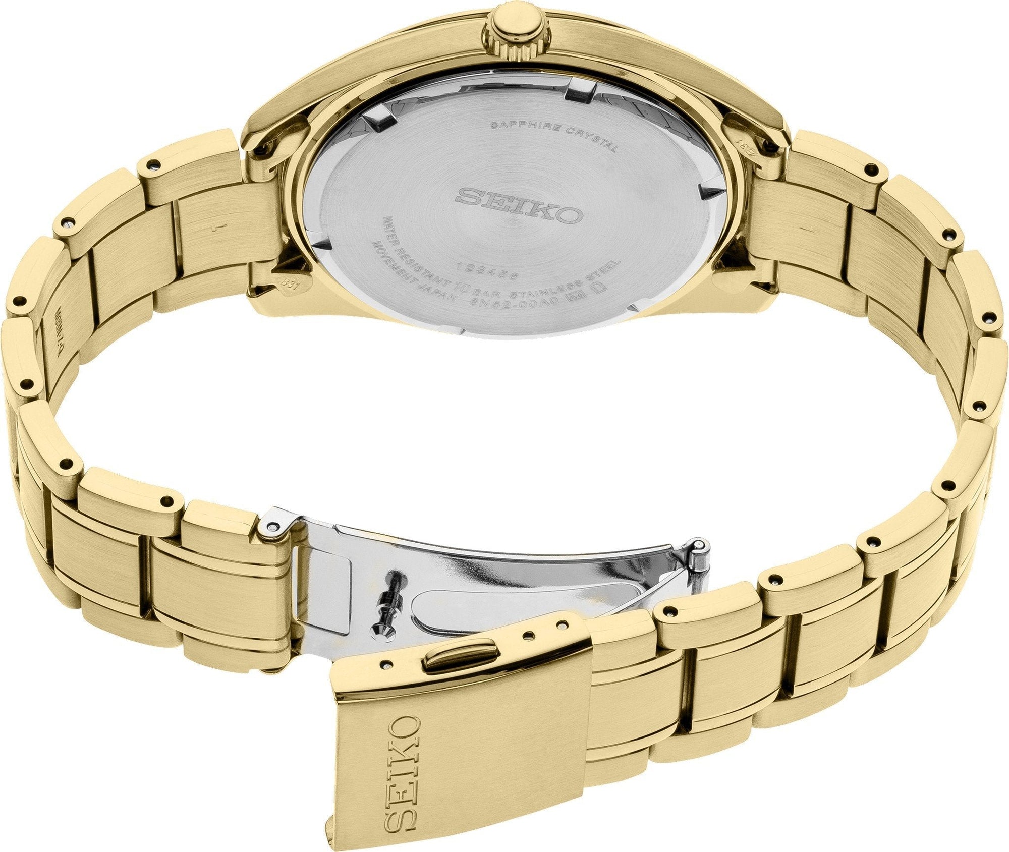 Seiko sale sapphire gold