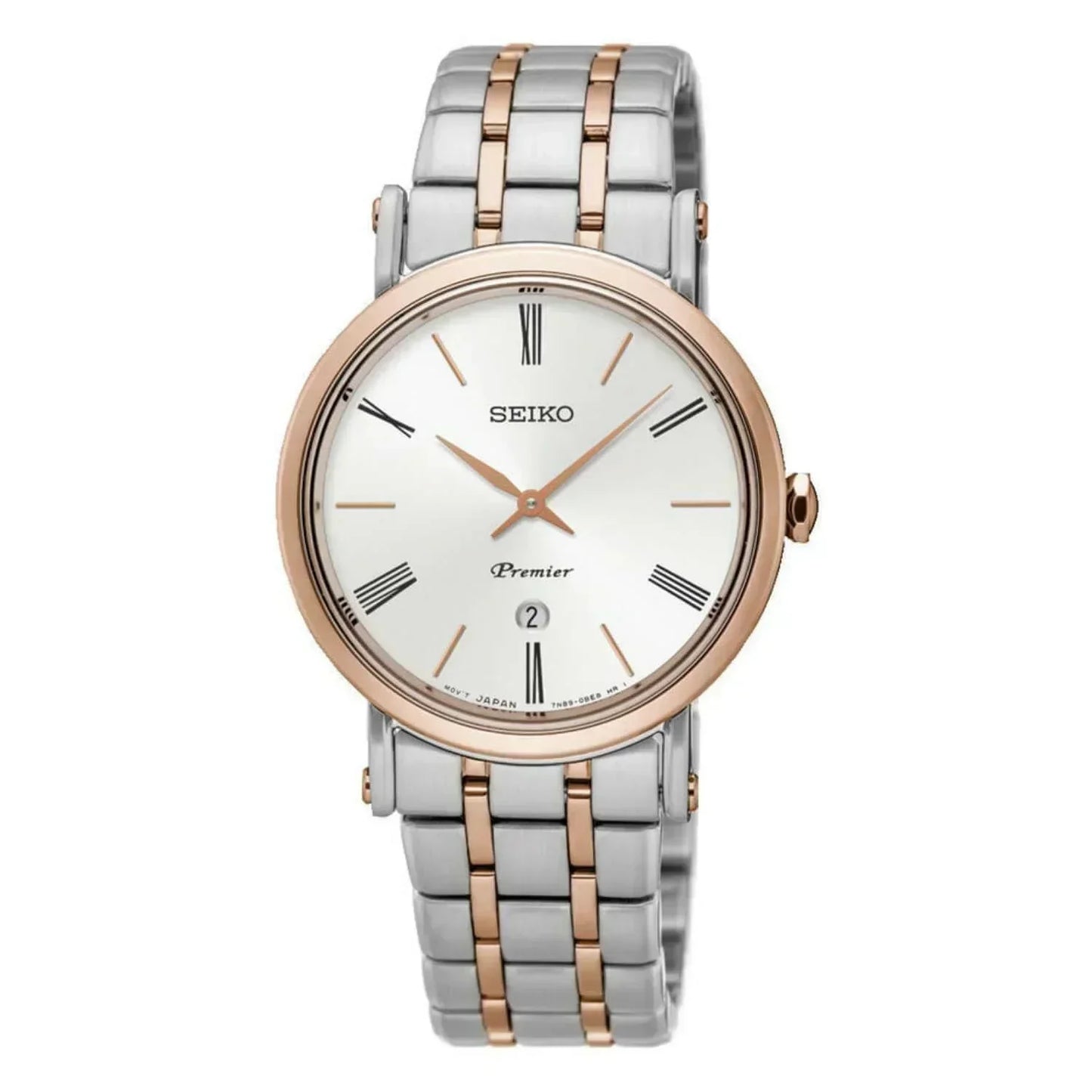 Seiko Premier Rose Dial Quartz Women's Watch SXB430
