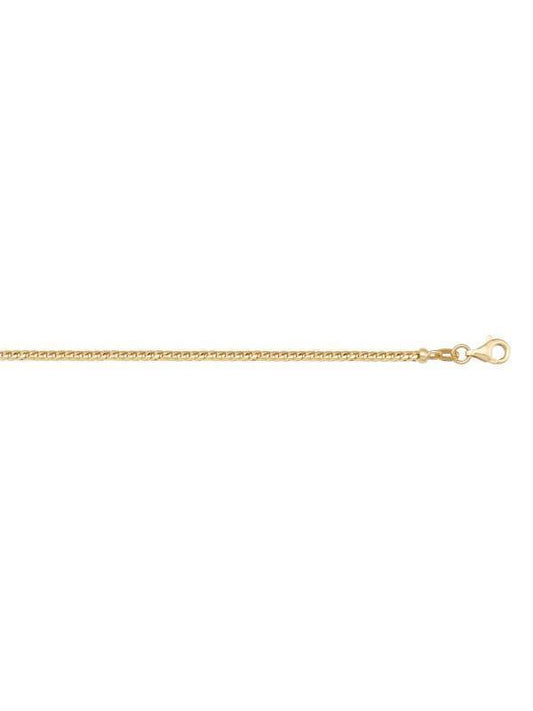 14k Yellow Gold Franco 1.0 mm Italian Chain