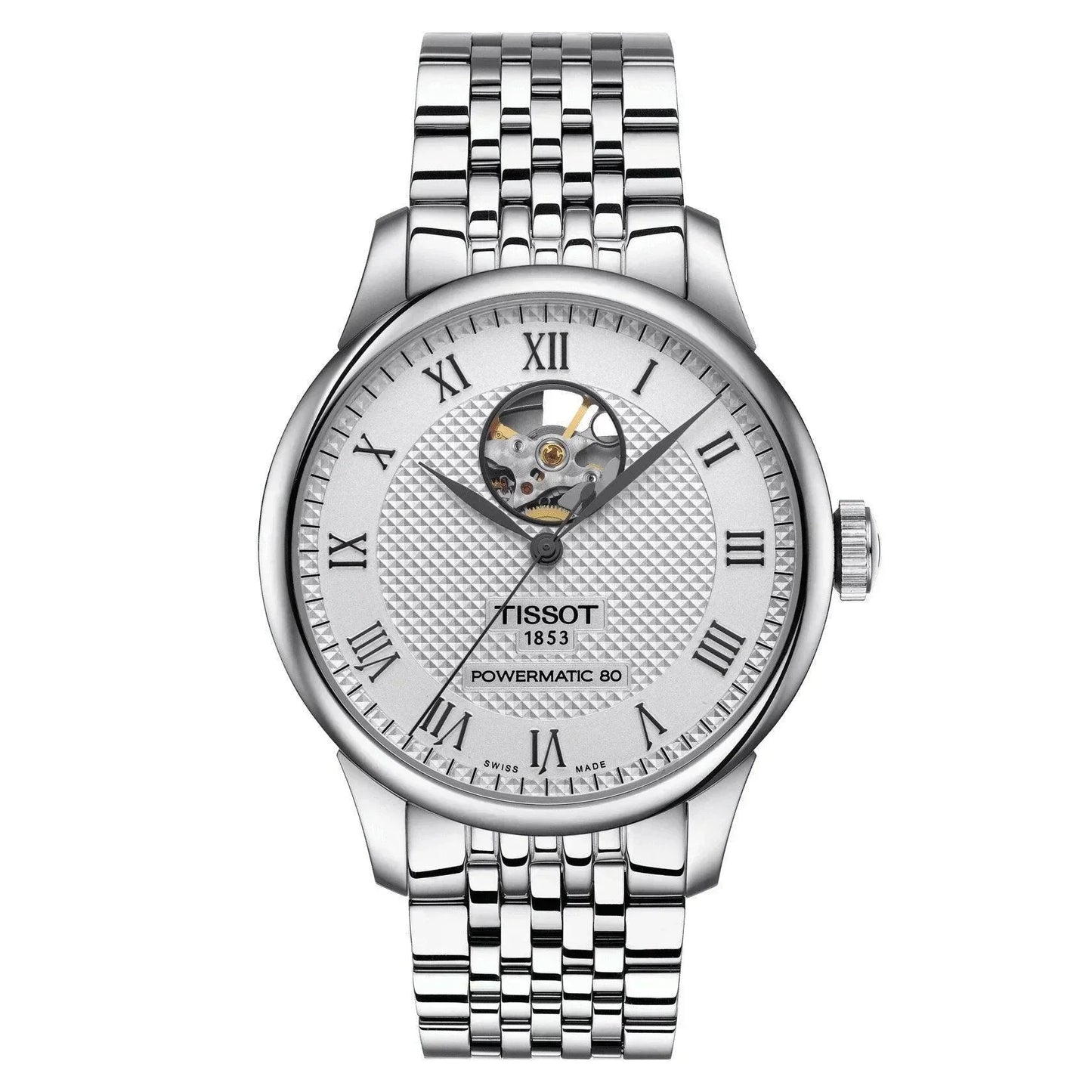 Tissot Le Locle Powermatic 80 Open Heart Automatic Men's Watch T0064071103302