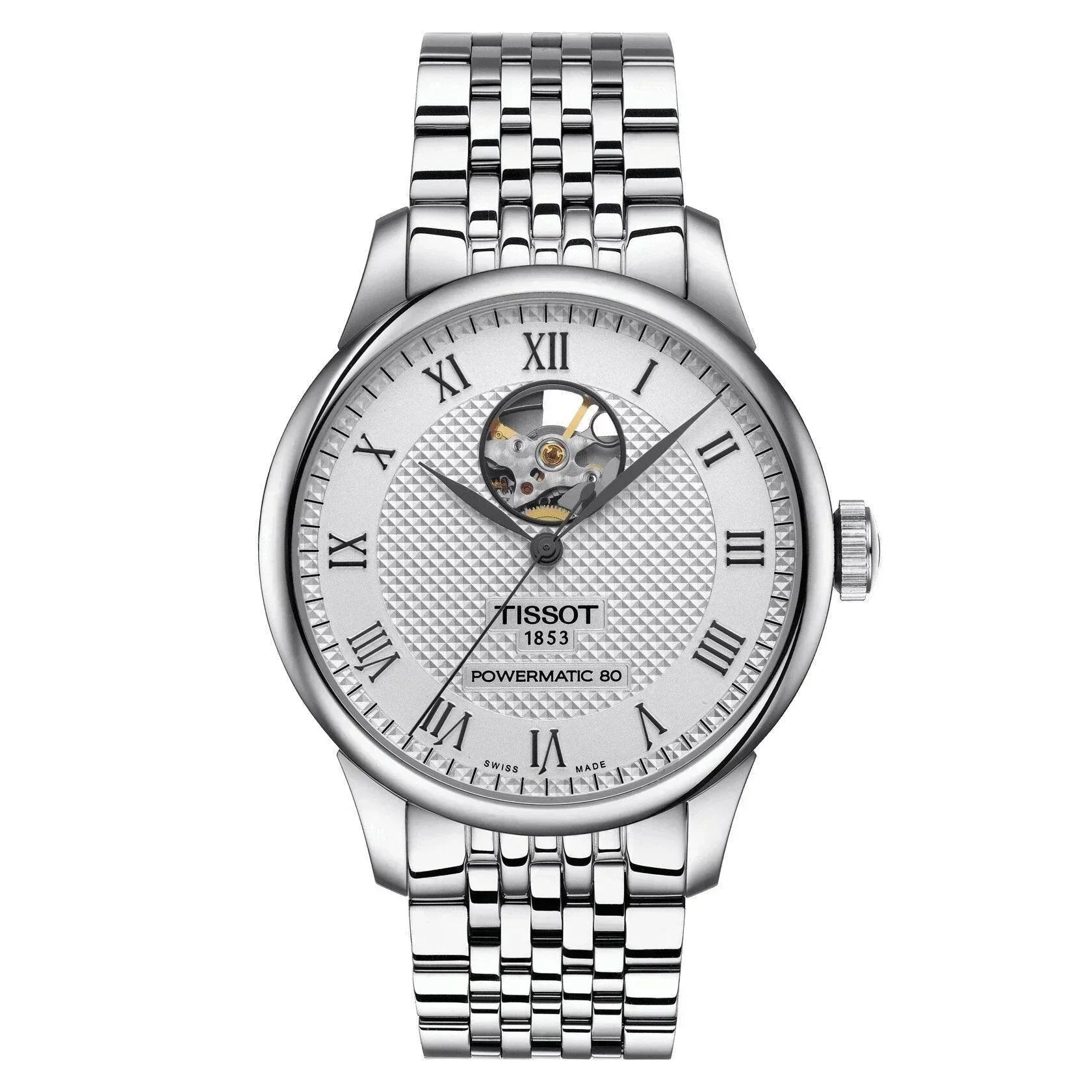 Tissot Le Locle Powermatic 80 Open Heart Automatic Men's Watch T0064071103302