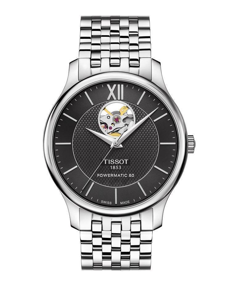 Tissot Tradition Powermatic 80 Open Heart Men's Watch T0639071105800