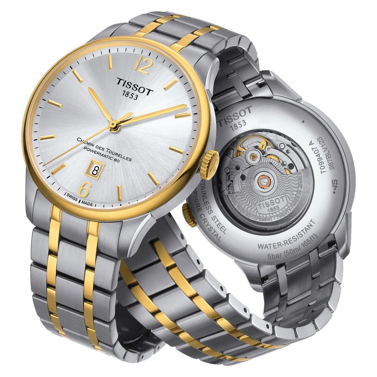 Tissot Chemin des Tourelles Powermatic 80 Automatic Men&#39;s Watch T0994072203700