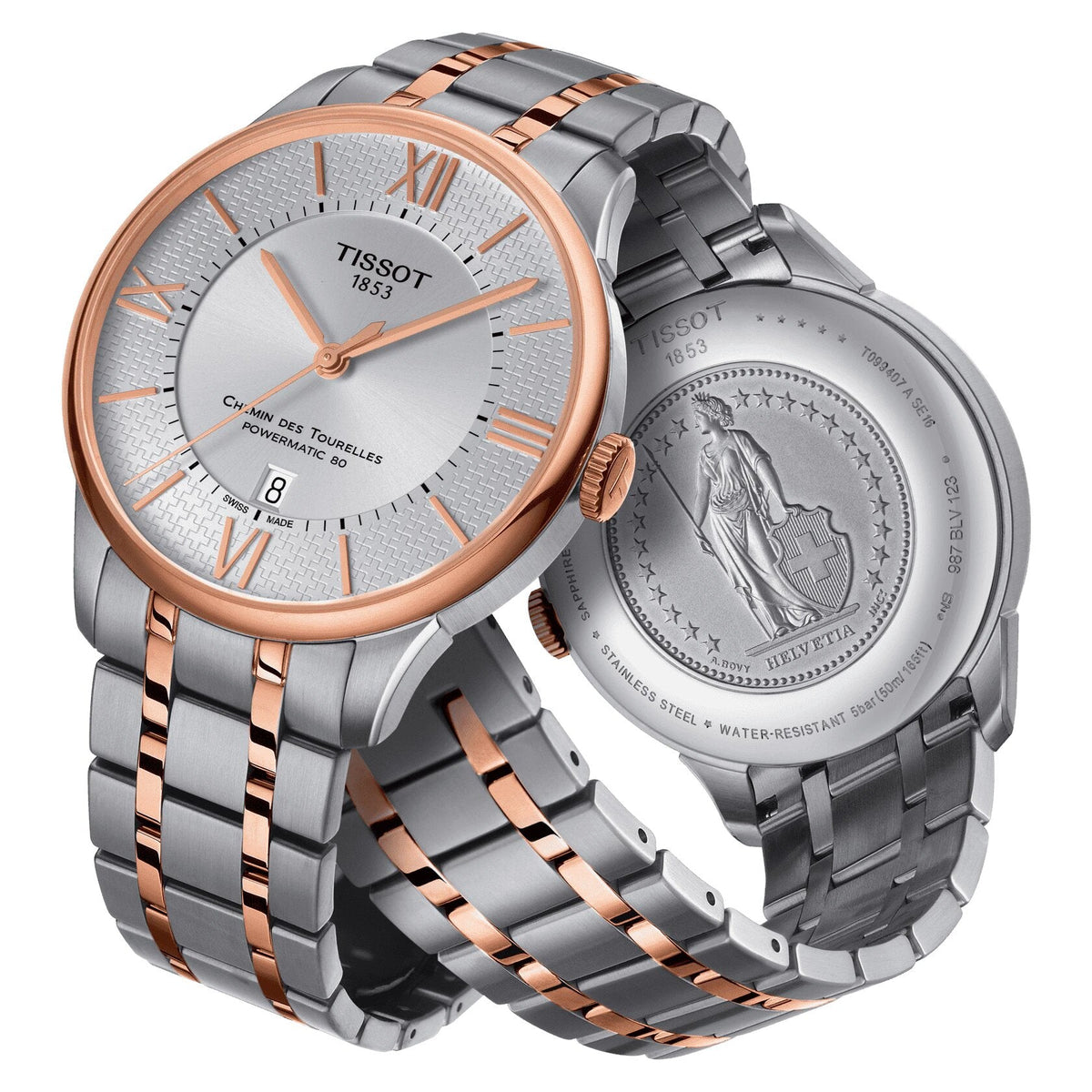 Tissot Chemin Des Tourelles Powermatic 80 Helvetic Pride Special Edition Automatic Mens Watch T0994072203801