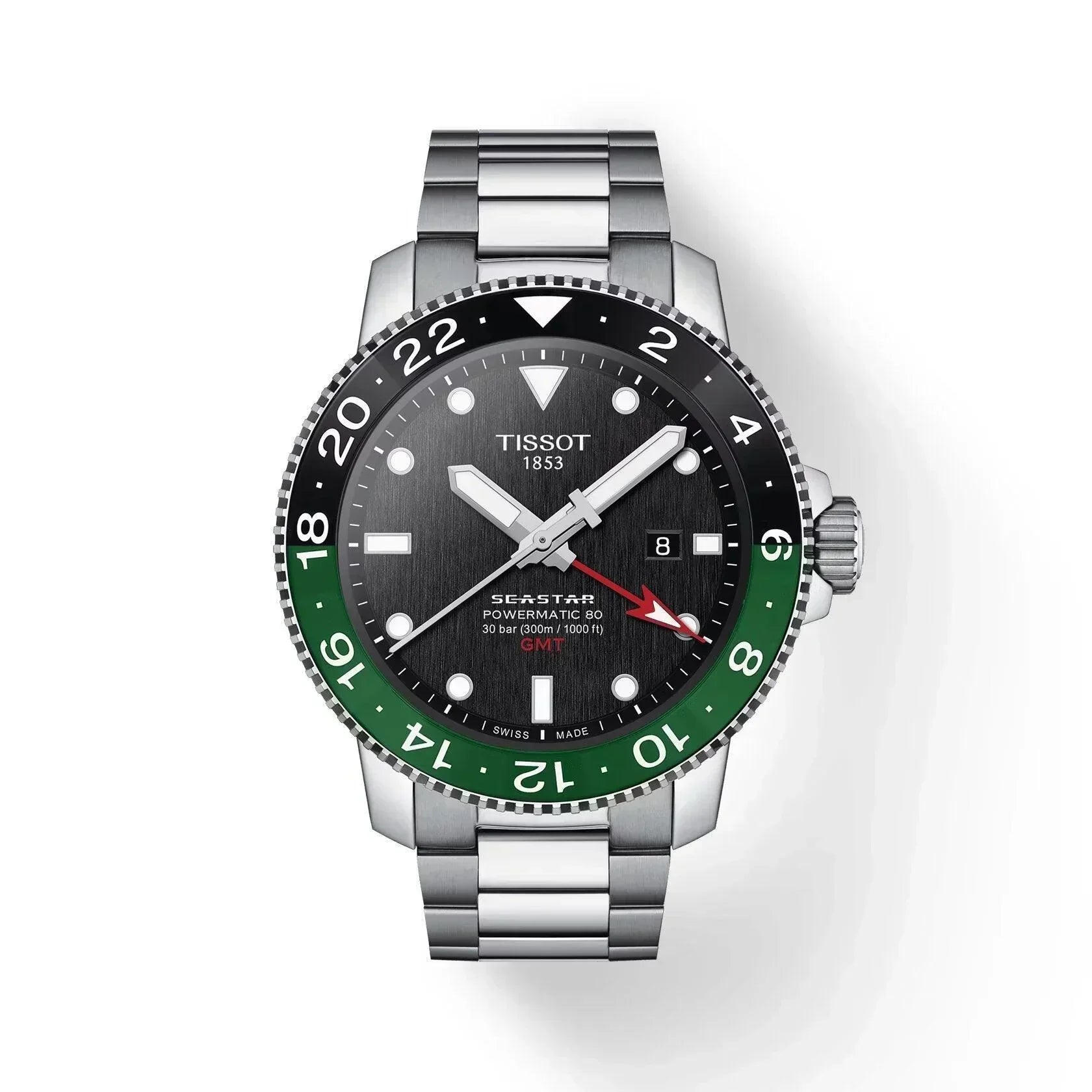 Tissot Seastar 1000 Powermatic 80 GMT Automatic Men's Watch T1204291105101