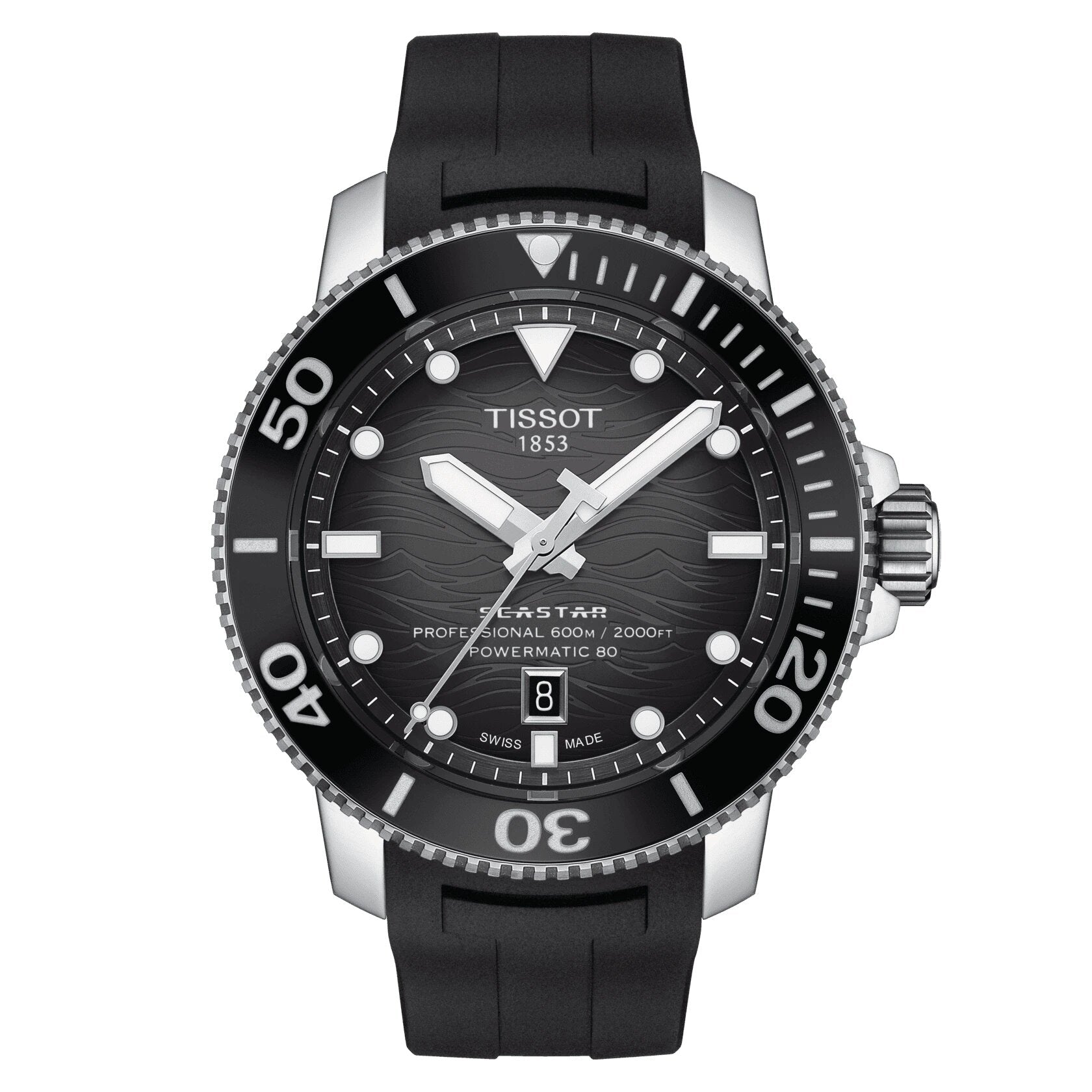 Tissot Seastar 2000 Professional Powermatic 80 Automatic Men's Watch T1206071744100