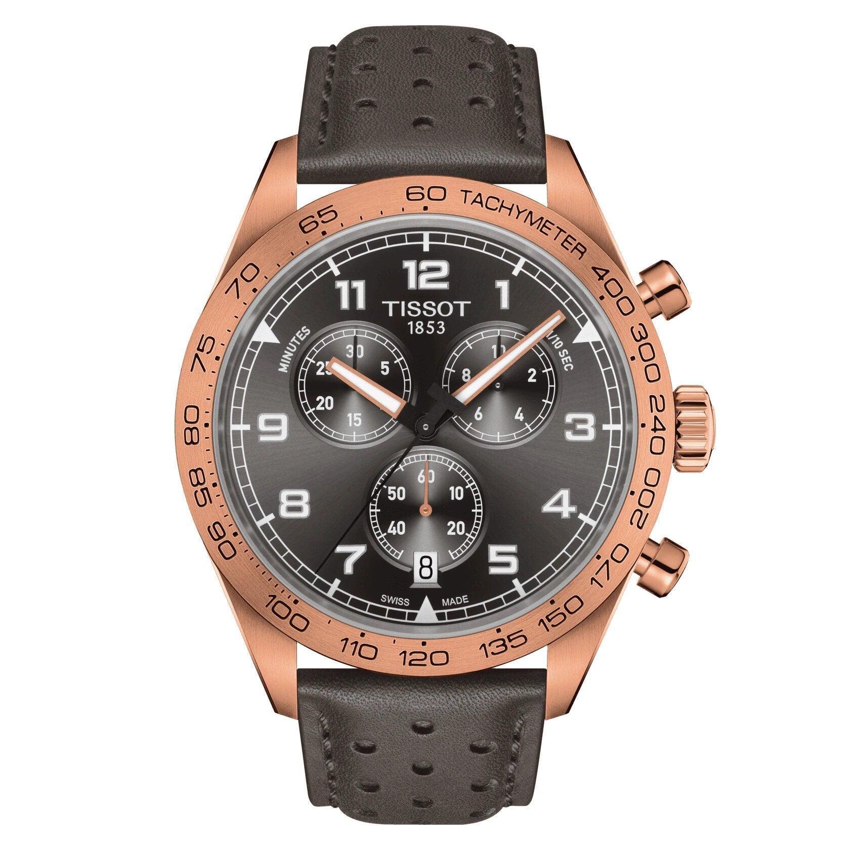 Tissot mens watch orange strap sales