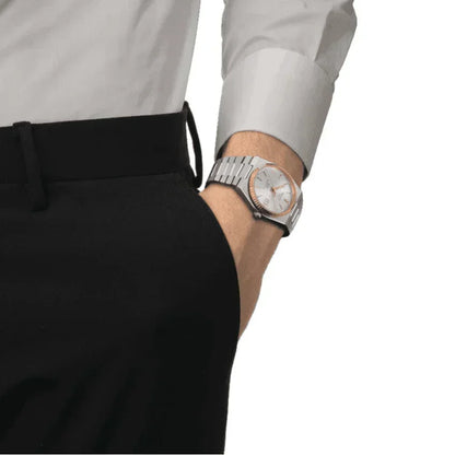 Tissot PRX Powermatic 80 Steel and 18K Gold Bezel Automatic Mens Watch T9314074103100