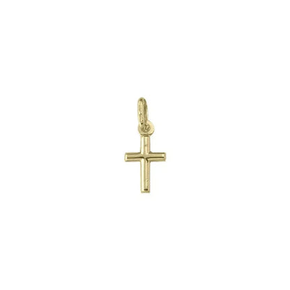 10k, 14k, 18k Yellow Gold Religious Classic Italian Cross Pendant