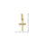 10k, 14k, 18k Yellow Gold Religious Classic Italian Cross Pendant