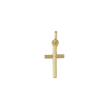 10k, 14k Yellow Gold Religious Classic Italian Cross Pendant