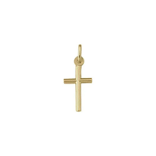 10k, 14k Yellow Gold Religious Classic Italian Cross Pendant