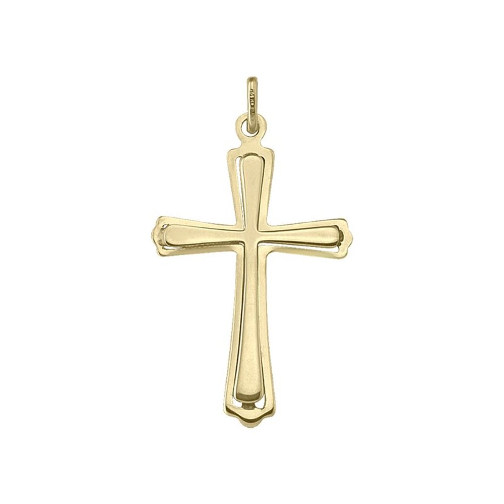 10 Karat Yellow Gold Religious Classic Italian Cross - Stylessence Fine  Jewellery