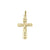 10k, 14k, 18k Yellow Gold Religious Classic Italian Cross in Cross Pendant with Crucifix