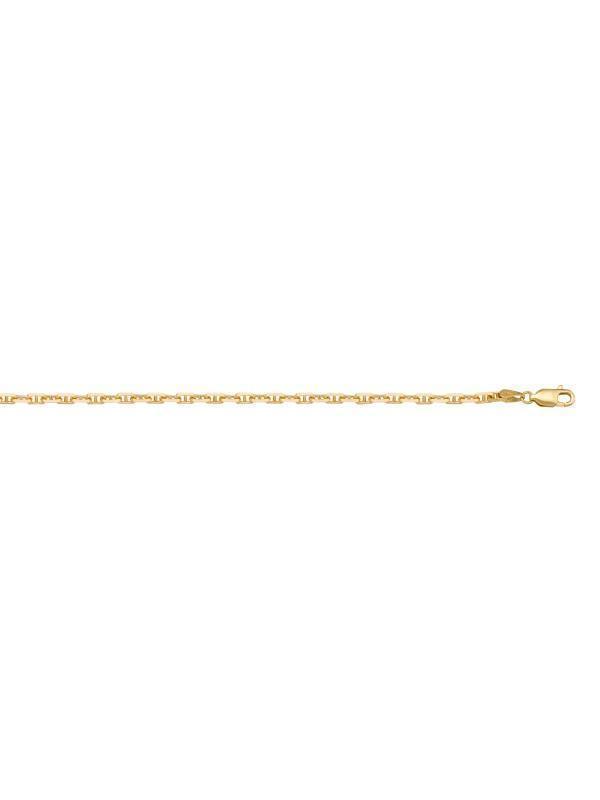 10k, 14k Yellow Gold Anchor Link 1.4 mm Italian Chain