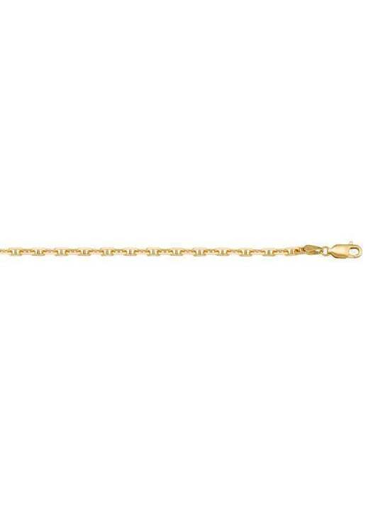 10k, 14k Yellow Gold Anchor Link 1.7 mm Italian Chain