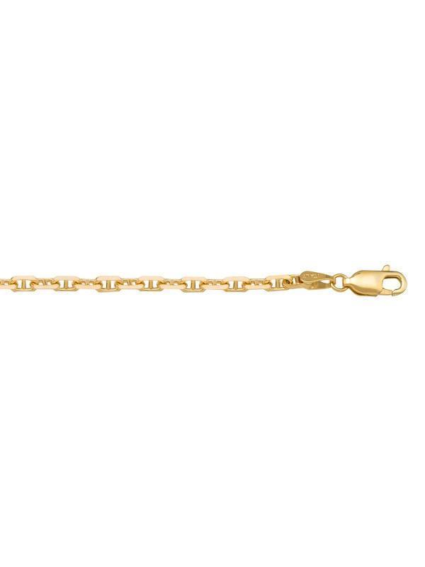 10k, 14k Yellow Gold Anchor Link 2.8 mm Italian Chain