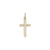 14 Karat Yellow Gold Religious Italian Cross in Cross Pendant