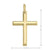 14, 18 Karat Yellow Gold Religious Classic Italian Cross