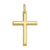 14, 18 Karat Yellow Gold Religious Classic Italian Cross