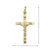 14, 18 Karat Yellow Gold Classic Italian Cross Pendant With Crucifix