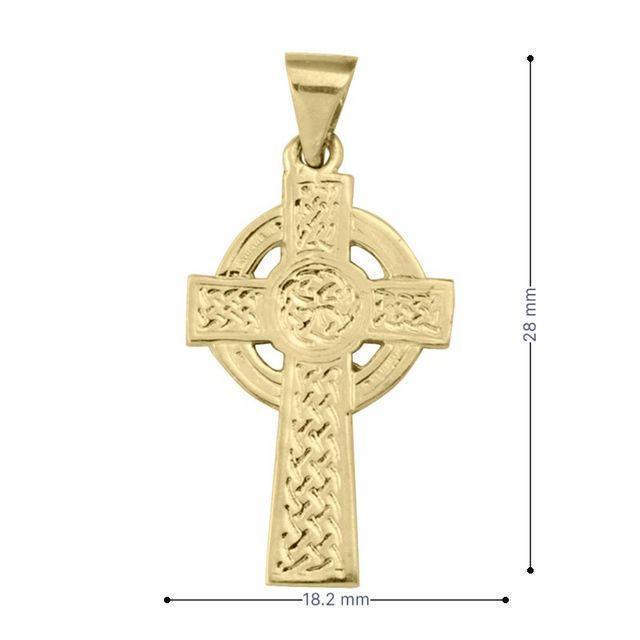 10, 14, 18 Karat Yellow Gold Religious Classic Italian Catholic Cross