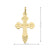 10, 14, 18 Karat Yellow Gold Religious Classic Italian Catholic Cross