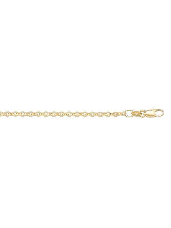 10k, 14k Yellow Gold Cable 1.7 mm Italian Chain