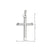 10, 14, 18 Karat White Gold Small Religious Classic Italian Cross