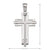 14k, 18k White Gold Fancy Religious Italian Cross