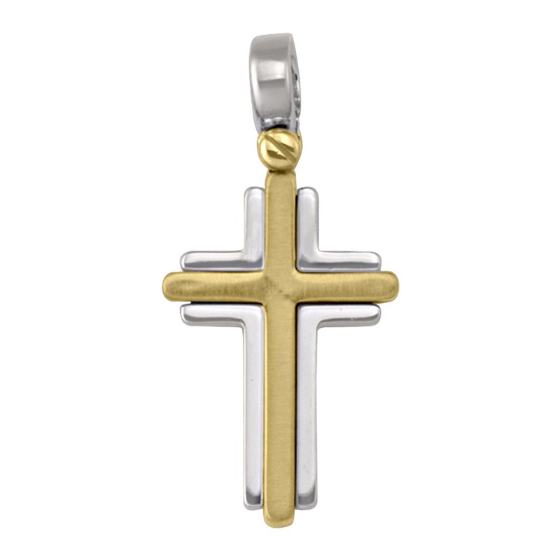 Sterling Silver Cross Pendant on Heavy Sterling Silver Italian Chain L –  Home Again Vintage