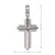 14k, 18k White Gold Modern Religious Italian Cross