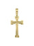 14k, 18k Yellow Gold Fancy Religious Italian Cross