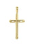 14, 18 Karat Yellow Gold Fancy Religious Italian Cross