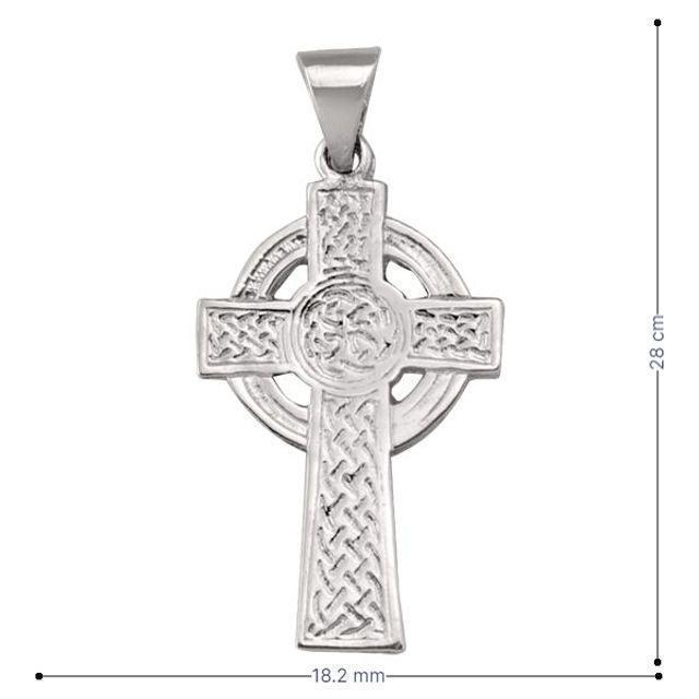 10, 14, 18 Karat White Gold Religious Classic Italian Catholic Cross