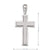 14, 18 Karat White Gold Modern Religious Italian Cross