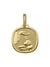 10, 14, 18 Karat Yellow Gold Solid Baptism Medalion